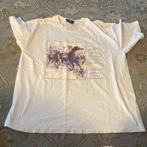 2007 Kentucky Derby White Graphic Horse Racing Tee $50